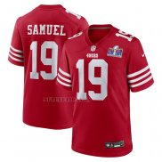 Camiseta NFL Game San Francisco 49ers Deebo Samuel Super Bowl LVIII Patch Rojo