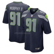Camiseta NFL Game Seattle Seahawks Byron Murphy II 2024 NFL Draft First Round Pick Azul