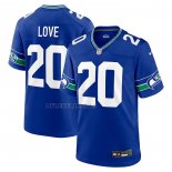 Camiseta NFL Game Seattle Seahawks Julian Love Throwback Azul