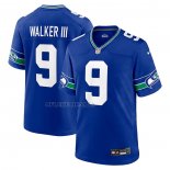 Camiseta NFL Game Seattle Seahawks Kenneth Walker III Throwback Azul