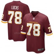 Camiseta NFL Game Washington Commanders Cornelius Lucas Rojo