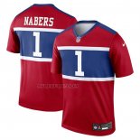 Camiseta NFL Legend New York Giants Malik Nabers Alterno Rojo