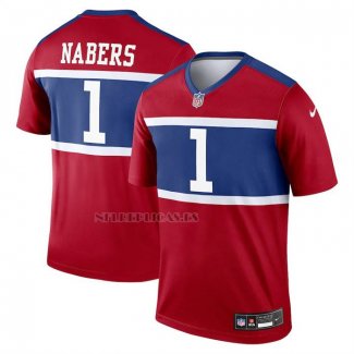 Camiseta NFL Legend New York Giants Malik Nabers Alterno Rojo