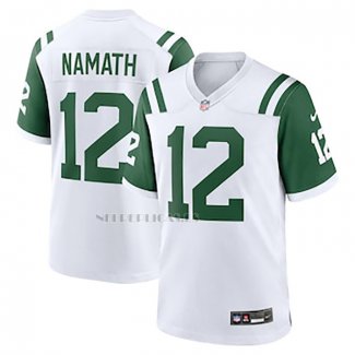 Camiseta NFL Legend New York Jets Joe Namath Classic Alterno Blanco