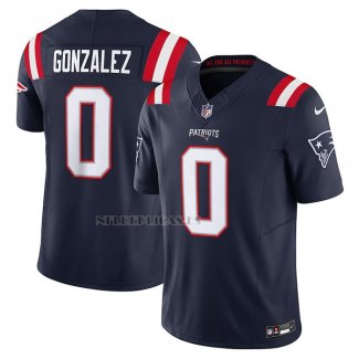 Camiseta NFL Limited New England Patriots Christian Gonzalez Vapor F.U.S.E. Azul