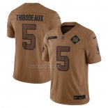 Camiseta NFL Limited New York Giants Kayvon Thibodeaux 2023 Salute To Service Marron