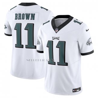 Camiseta NFL Limited Philadelphia Eagles A.J. Brown Vapor F.U.S.E. Blanco