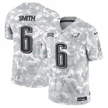Camiseta NFL Limited Philadelphia Eagles DeVonta Smith 2024 Salute To Service Gris