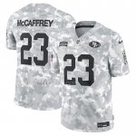 Camiseta NFL Limited San Francisco 49ers Christian McCaffrey 2024 Salute To Service Gris