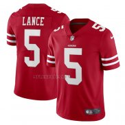 Camiseta NFL Limited San Francisco 49ers Trey Lance Vapor Untouchable Rojo