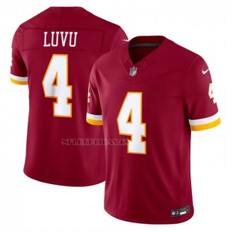 Camiseta NFL Limited Washington Commanders Frankie Luvu Vapor F.U.S.E. Cosido Rojo