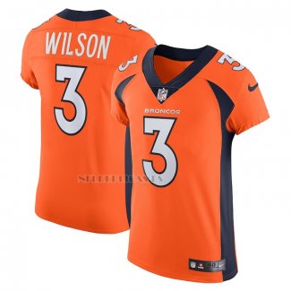 Camiseta NFL Elite Denver Broncos Russell Wilson Vapor Naranja