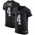 Camiseta NFL Elite Las Vegas Raiders Derek Carr Vapor Untouchable Negro