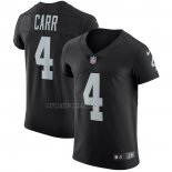 Camiseta NFL Elite Las Vegas Raiders Derek Carr Vapor Untouchable Negro