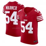 Camiseta NFL Elite San Francisco 49ers Fred Warner Vapor F.U.S.E. Rojo