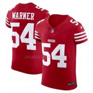 Camiseta NFL Elite San Francisco 49ers Fred Warner Vapor F.U.S.E. Rojo