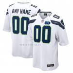 Camiseta NFL Elite Seattle Seahawks 50th Season Segunda Personalizada Blanco