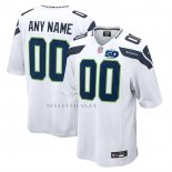 Camiseta NFL Elite Seattle Seahawks 50th Season Segunda Personalizada Blanco
