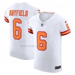 Camiseta NFL Elite Tampa Bay Buccaneers Baker Mayfield 76 Vapor F.U.S.E. Blanco