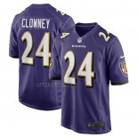 Camiseta NFL Game Baltimore Ravens Jadeveon Clowney Violeta