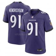 Camiseta NFL Game Baltimore Ravens Trey Hendrickson Jugador Violeta
