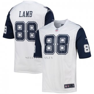 Camiseta NFL Game Dallas Cowboys CeeDee Lamb Alterno Blanco