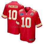 Camiseta NFL Game Kansas City Chiefs Isiah Pacheco Super Bowl LVII Patch Rojo