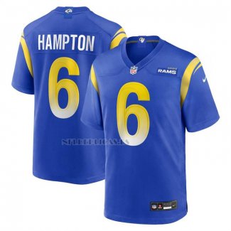 Camiseta NFL Game Los Angeles Rams Nick Hampton Azul