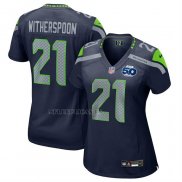 Camiseta NFL Game Mujer Seattle Seahawks Devon Witherspoon 50th Season Azul