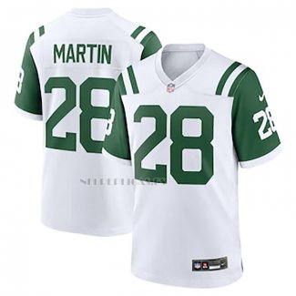 Camiseta NFL Game New York Jets Curtis Martin Classic Alterno Retired Blanco