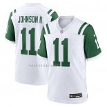 Camiseta NFL Game New York Jets Jermaine Johnson II Classic Alterno Blanco