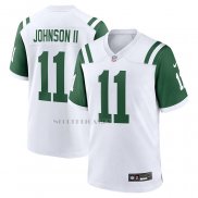 Camiseta NFL Game New York Jets Jermaine Johnson II Classic Alterno Blanco