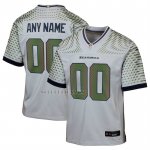 Camiseta NFL Game Nino Seattle Seahawks 2025 Rivalries Collection Personalizada Gris