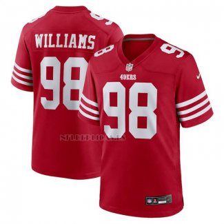 Camiseta NFL Game San Francisco 49ers Mykel Williams Rojo