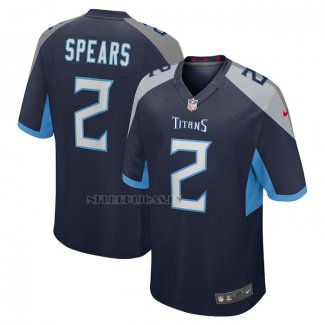 Camiseta NFL Game Tennessee Titans Tyjae Spears Azul Gris