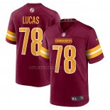 Camiseta NFL Game Washington Commanders Cornelius Lucas 78 Rojo