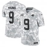 Camiseta NFL Limited Carolina Panthers Bryce Young 2024 Salute To Service Gris
