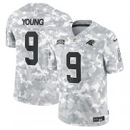 Camiseta NFL Limited Carolina Panthers Bryce Young 2024 Salute To Service Gris