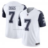 Camiseta NFL Limited Dallas Cowboys Trevon Diggs Vapor F.U.S.E. Blanco