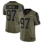 Camiseta NFL Limited Los Angeles Chargers Joey Bosa 2021 Salute To Service Verde