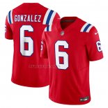 Camiseta NFL Limited New England Patriots Christian Gonzalez Vapor F.U.S.E. Rojo