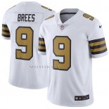 Camiseta NFL Limited New Orleans Saints Drew Brees Vapor Untouchable Color Rush Blanco