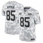 Camiseta NFL Limited San Francisco 49ers George Kittle 2024 Salute To Service Gris