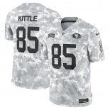 Camiseta NFL Limited San Francisco 49ers George Kittle 2024 Salute To Service Gris