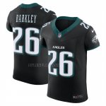 Camiseta NFL Elite Philadelphia Eagles Saquon Barkley Alterno Vapor F.U.S.E. Negro