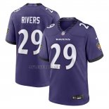 Camiseta NFL Game Baltimore Ravens Chandler Rivers Violeta