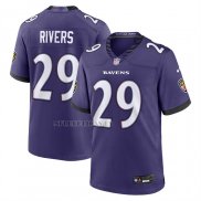 Camiseta NFL Game Baltimore Ravens Chandler Rivers Violeta