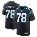 Camiseta NFL Game Carolina Panthers Popo Aumavae Negro