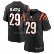 Camiseta NFL Game Cincinnati Bengals Kyle Dugger Negro