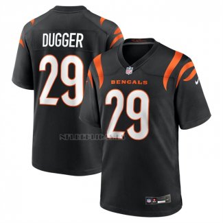 Camiseta NFL Game Cincinnati Bengals Kyle Dugger Negro
